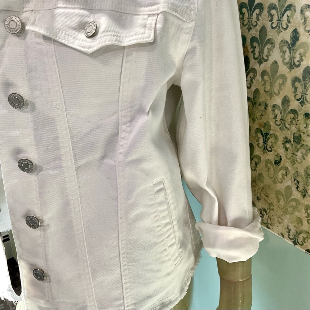 Angels White Denim Jacket - Picture 3 of 10